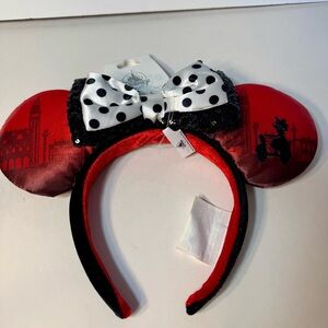 NWT. Disney Parks EPCOT Showcase Italy Ciao Bella Minnie Ears Headband.